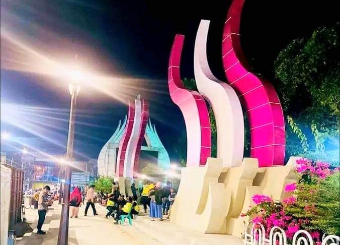 Wajah baru Alun-alun Kabupaten Brebes.